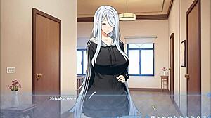 Summer Clover Hentai Game Ep 10 - Cute Brunette Teen Gets Double Cumshot Face