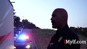 these ladies handle the cop with rough hardcore action. family trip turns wild!