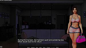 Kinky hotwife confesses to husband - got fucked by another man last night in 3D cuckold game