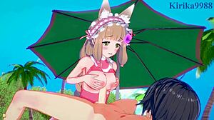 Maho, Karin, Yuuki's Intense Hentai Sex Scene