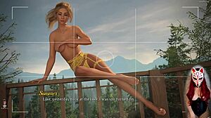 Watch this beautiful blonde give an outdoor footjob in the game