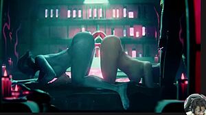 Juno's Horny Ass Meets Ellie's Tight Tits in Mass Effect Ass-to-Ass Fuck