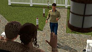 Horny college boy sneaks a wild fuck with his uncle’s hot nerdy wife. Those big tits drive him crazy!