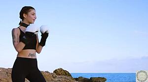 tied boxer spanked hard before rimming dom by balearic sea