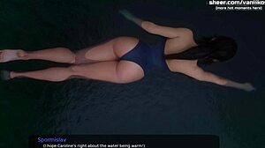 Gorgeous teen stepsister's big ass gets creampied