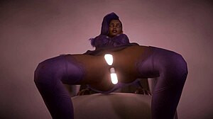 Sombra's Ecstatic Double Dildo Anal in Overwatch Parody