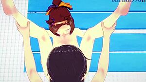 Hell yeah, alone with lesbian stepsister Agatha Kent, I slammed my huge cock into her bare pussy, full video on Red Sheer!