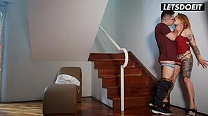 hot milf amelia red pays mechanic with tight latina pussy.