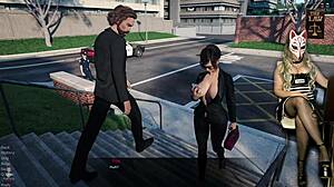 Prison Guard Ep 1: Double Penetration in Wild Game