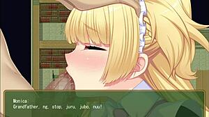 i can't believe monica's wild gangbang in this hentai game