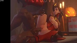 Mercy from Overwatch gets pounded hard in compilation 2