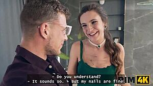 European Girlfriend Excels at Sucking Cock in Rough Rimjob Scene