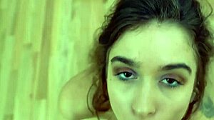 Exotic brunette pamela morrison sucks hard cock and gets pussy fucked