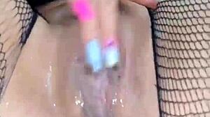 colombian webcam girl uses anal toy on big ass in extreme masturbation.