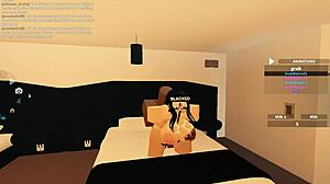 Roblox porn blacked with intense big tit action!