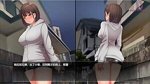 我在黑暗小巷脱裙子，夜间散步2