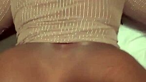 Ebony girl next door sucks and fucks in bedroom pov