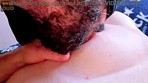 Licking delicious natural nipples up close with myst duo 😋 babe