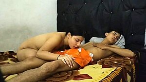 Surprising stepbro with epic blowjob in bed! 😍