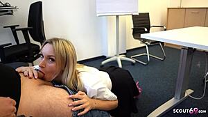 Boy Captures Wild Threesome with German Teacher in Classroom on iPhone for Taboo Action