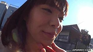 Haruka Miura日本棕发女孩被玩具手指玩弄无码