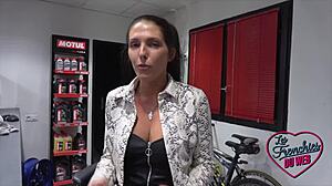 Aurora, 23-Year-Old Brunette, Shows Off Her Big Breasts