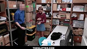 ugh, got caught shopliftin’... security banged me hard