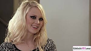 Teen Model Lickin’ Pussy and Scissorin’ with Lesbian Boss, So Hot!