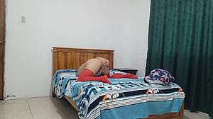 stepmom in lingerie ready for intense sex, her vag so big n tasty