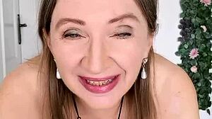 Hot Damn! Mature Cougar Teases with Big Tits and Pussy for Your Jerk Off Instructions!