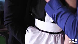 Henessy gets double penetrated hard on pool table