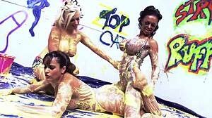 Sapphic Threesome! Valery Summer and Kerry Louise Dive Deep