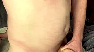 Five Cumshots on Toy with Hard Creampie Action