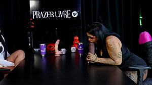 Morena Shows Off Sloppy Blowjob Skills on Toy - Marcelly Melo