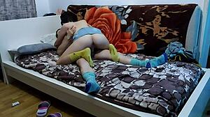 teen girlfriend’s tight pussy pounded hard by classmate’s huge cock.