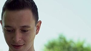 Teenager gets ass pounded doggystyle by huge cock.