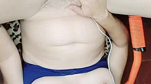 She feels the huge cock deep inside, cum shooting out