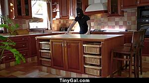 So, this tiny burglar gets hardcore punishment from the homeowner