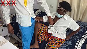 Bbc student flashes huge cock to horny classmate in ghana hostel. They fuck hard after class.