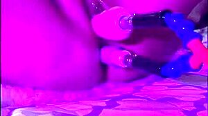 Solo Machine Delivers Double Penetration To Big Ass With Pierced Nipples