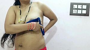 Haryanvi stepmom deepthroats stepson in hotel bed share
