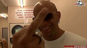 Blonde Milf With Big Tits Picked Up For Mouth Cumshot