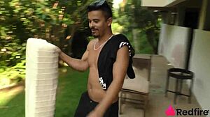 Naughty Boss Pays Helpers with Raw Blowjob and Bareback Sex