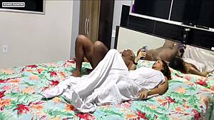 Wow, she’s jerking off beside me and now getting slammed hard!