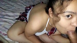 Naughty Schoolgirl Flees to Pleasure Master's Cock with Juicy Pussy.