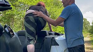 Wickedphoenix Curvy Milf Gets Pussy Licked in Car