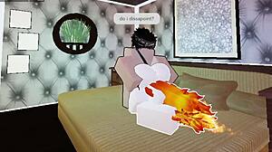 cute fire girl getting pounded by big white cock part 2