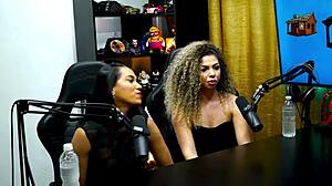 daniely patricia red kiss passionately during podcast interview