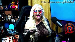 Milf Andressa Sanchez Moans with Vibrator on Her Nipples