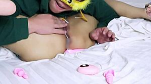 Babysitter's Shower Fisting And Anal Creampie In Wild POV!